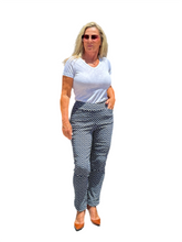 Load image into Gallery viewer, Ankle-length Pull-on Stretch Pants Navy
