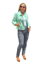 Load image into Gallery viewer, Ankle-length Pull-on Stretch Pants Navy
