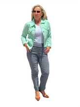 Load image into Gallery viewer, Ankle-length Pull-on Stretch Pants Navy

