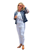 Load image into Gallery viewer, Mesh Button-front Jacket Navy
