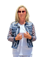 Load image into Gallery viewer, Mesh Button-front Jacket Navy
