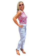 Load image into Gallery viewer, Ankle-length Pull-on Stretch Pants White
