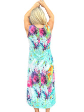 Load image into Gallery viewer, Sleeveless A-Line Maxi Dress Green Tie Dye
