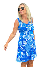 Load image into Gallery viewer, Sleeveless V-Neck Dress with Pockets Camouflage
