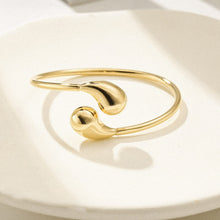 Load image into Gallery viewer, Teardrop Cuff Yellow Gold Finish
