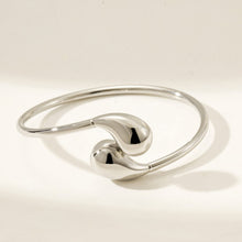 Load image into Gallery viewer, Teardrop Cuff White Gold Finish
