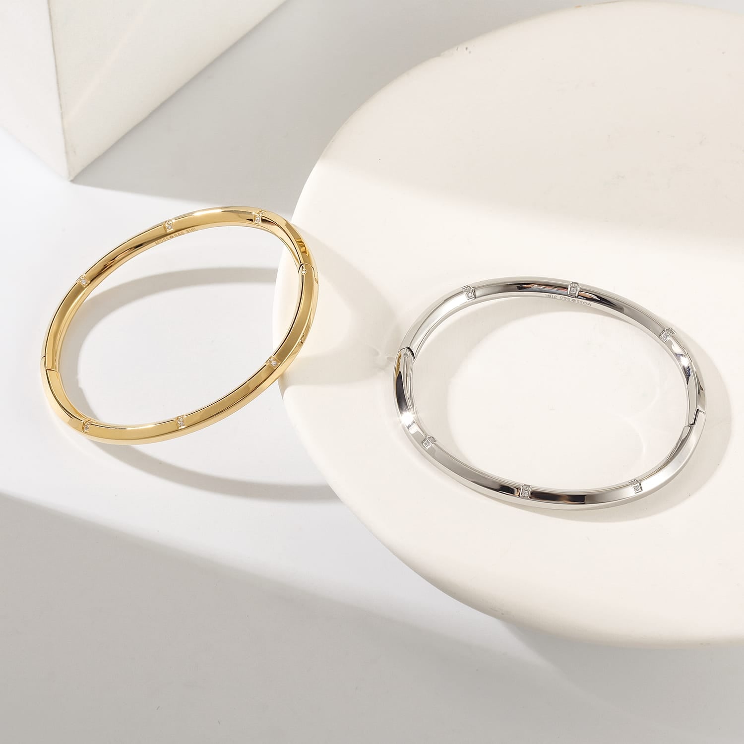 Moss Bangle Yellow Gold Finish - Back of the Bay Boutique