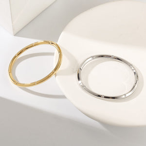 Moss Bangle Yellow Gold Finish