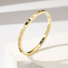 Load image into Gallery viewer, Valentina Bangle Yellow Gold Finish
