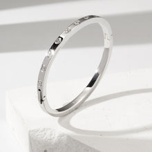 Load image into Gallery viewer, Valentina Bangle White Gold Finish
