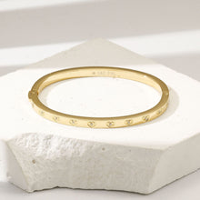 Load image into Gallery viewer, Valentina Bangle Yellow Gold Finish
