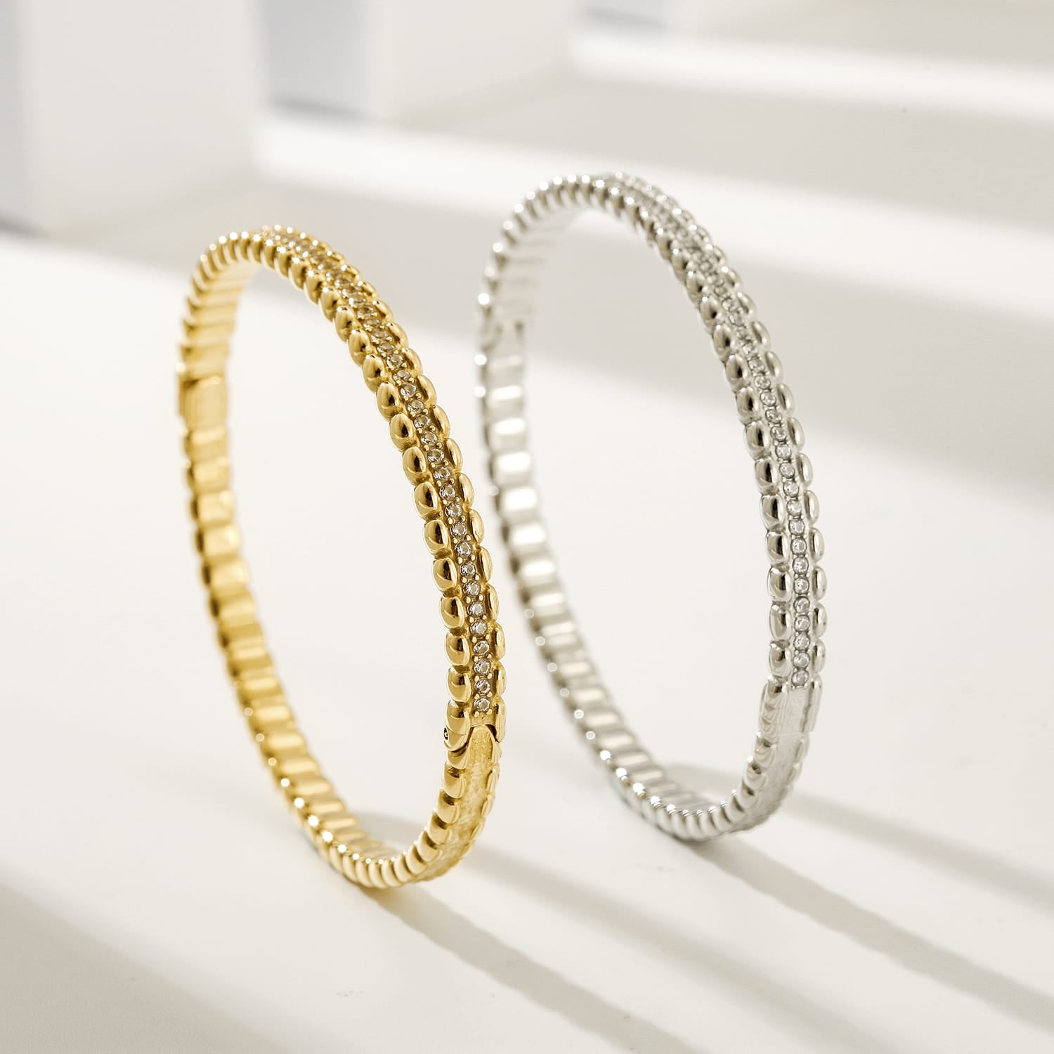 Dream Bangle Yellow Gold Finish - Back of the Bay Boutique