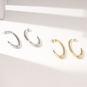 Linda Earring White Gold Finish