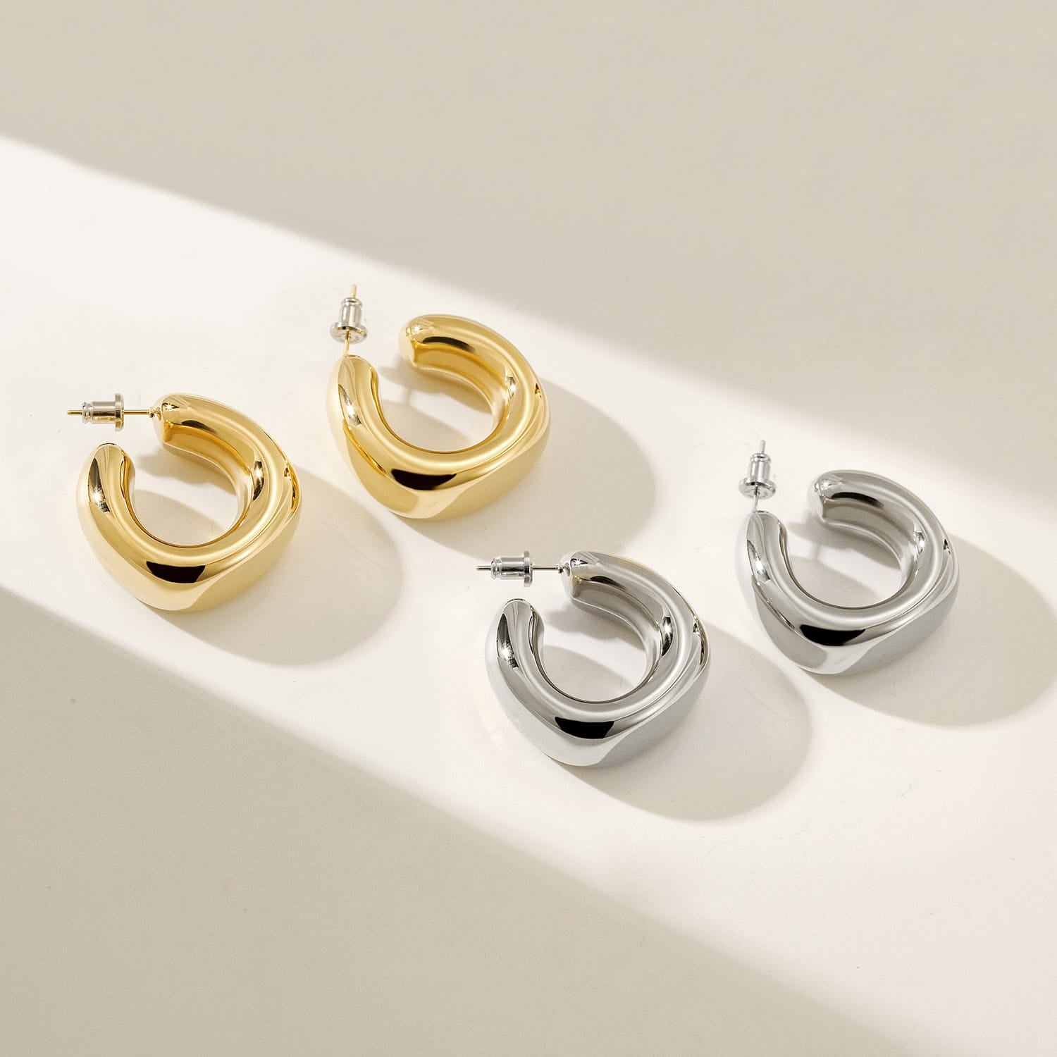 Cecilia Earring Yellow Gold Finish - Back of the Bay Boutique