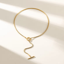 Load image into Gallery viewer, Toggle Necklace Yellow Gold Finish
