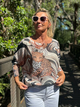 Load image into Gallery viewer, Long Sleeve Knit Sweater Urban Leopard - MADE IN ITALY
