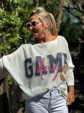 Load image into Gallery viewer, Long Sleeve Knit Sweater Game Day - MADE IN ITALY
