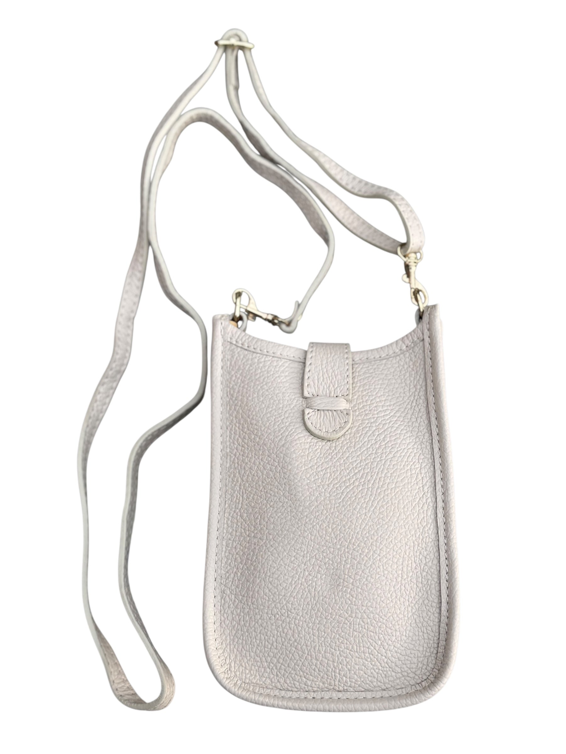 Cellphone Raffia Crossbody Bag Ivory - Back of the Bay Boutique