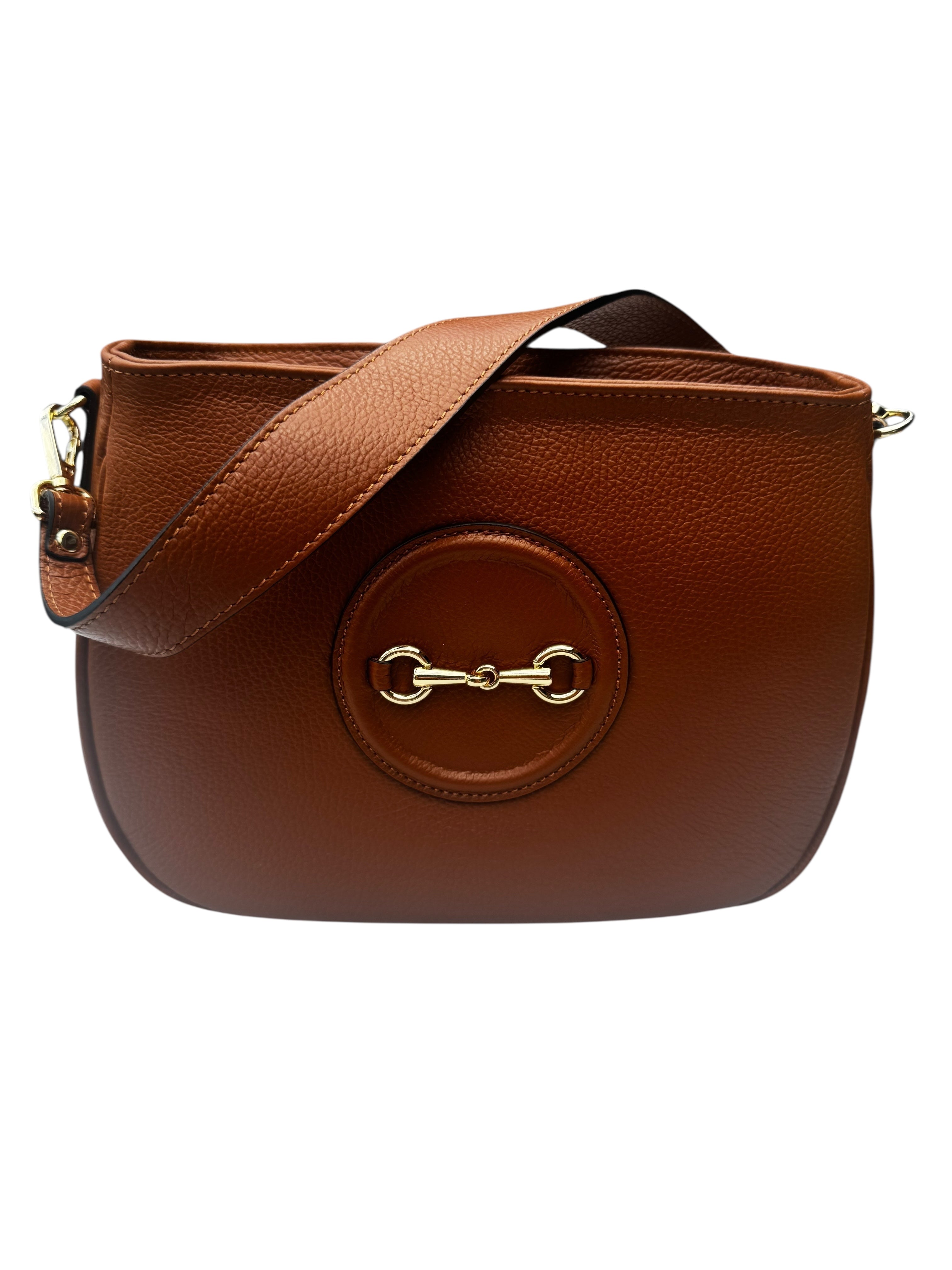 Horse - bit Shoulder Bag Camel - Back of the Bay Boutique