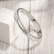 Load image into Gallery viewer, Carina Bangle White Gold Finish
