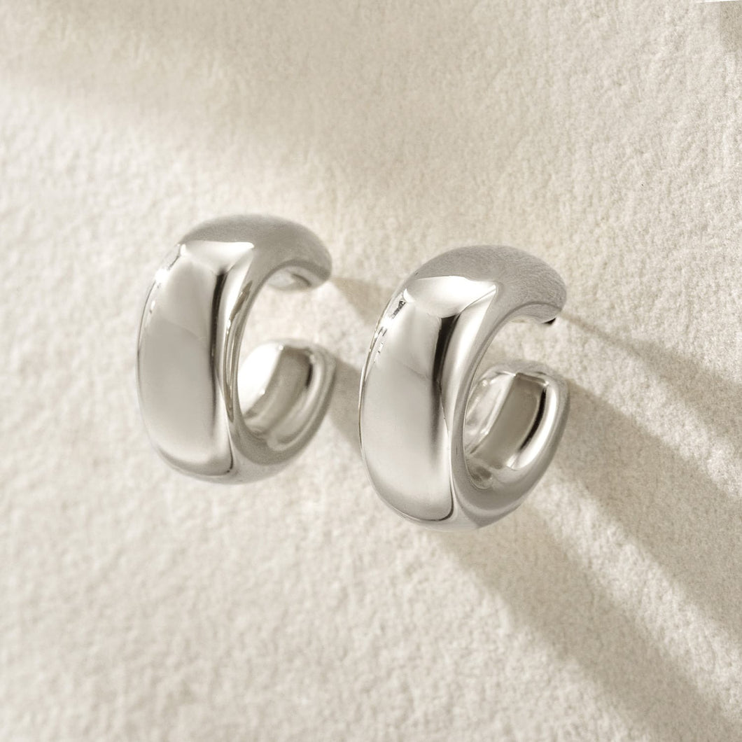 Cecilia Earring White Gold Finish