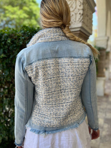 The Light Denim Jacket / Tweed Blue