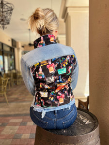 The Light Denim Jacket / Black Eclectic Designer