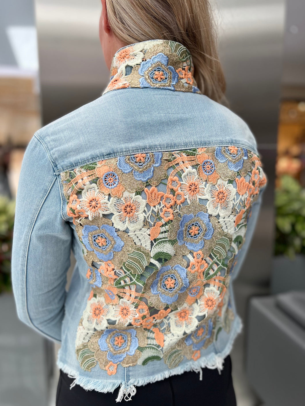 The Light Denim Jacket /  Lavish Lace