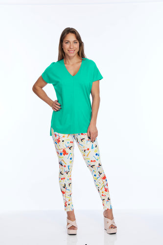Zoe Short Sleeve Top Seafoam - Back of the Bay Boutique