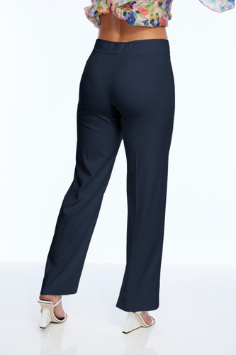 Stella Wide Leg Twill Denim Pant Black Denim - Back of the Bay Boutique