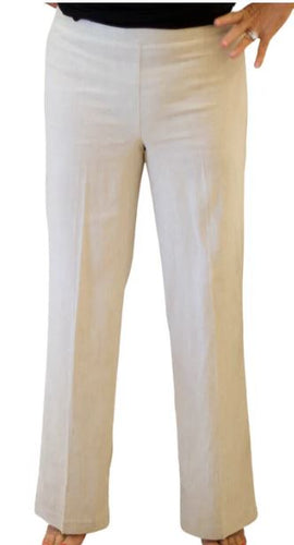Stella Wide Leg Twill Denim Pant Linen - Back of the Bay Boutique