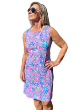 Load image into Gallery viewer, Classic Shift Dress with UPF50+ Paisley
