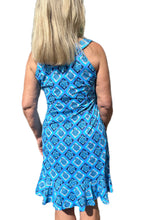 Load image into Gallery viewer, Ruffle Dress with UPF50+ Turtles Navy
