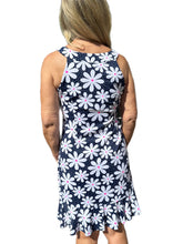 Load image into Gallery viewer, Ruffle Dress with UPF50+ Daisy Navy
