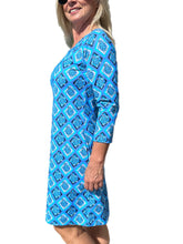 Load image into Gallery viewer, Travel Dress Spring/Summer with UPF50+ Turtles Navy
