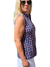 Load image into Gallery viewer, High Zip-Neck Sleeveless Top with UPF50+ Martinis
