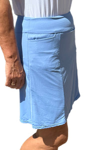 17" Pull-on Skort with UPF50+ Clear Periwinkle