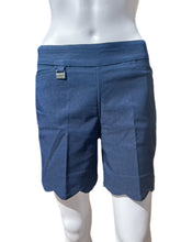 Load image into Gallery viewer, 5&quot; Inseam Pull-on Stretch Shorts with Scalloped Hemline

