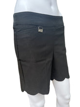 Load image into Gallery viewer, 5&quot; Inseam Pull-on Stretch Shorts with Scalloped Hemline
