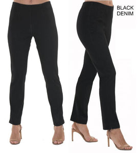 28" Inseam Pull-on Ankle-Length Pant "Sasha Denim"